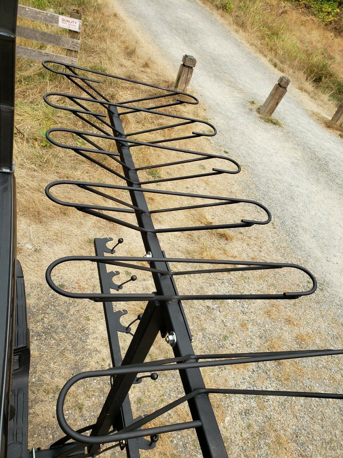 vertical hitch bike rack